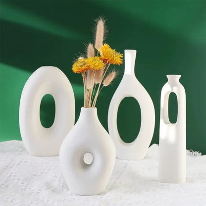 Set of 4 Boho Long Vases