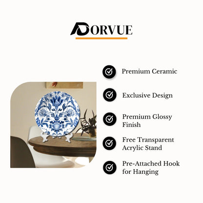 The Porcelain Meadow Ceramic Wall Plate Home Décor
