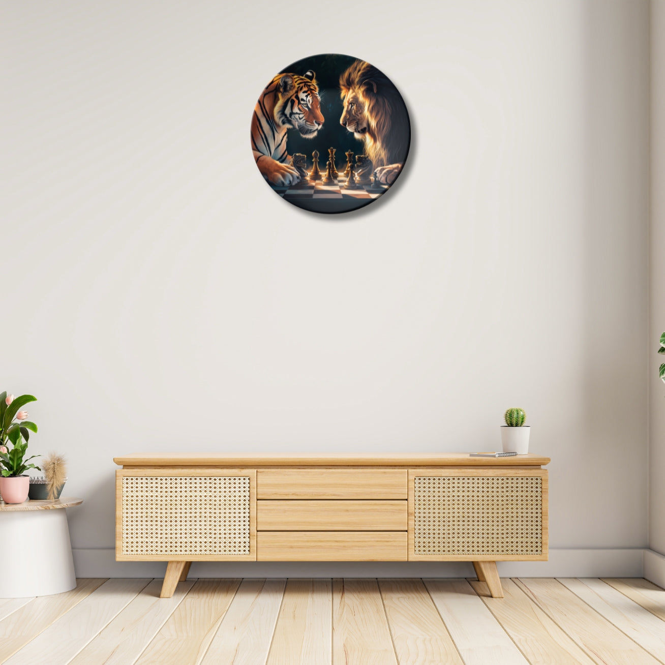 Battle of Kings Regal Showdown Ceramic Decorative Wall Plate For Home Décor