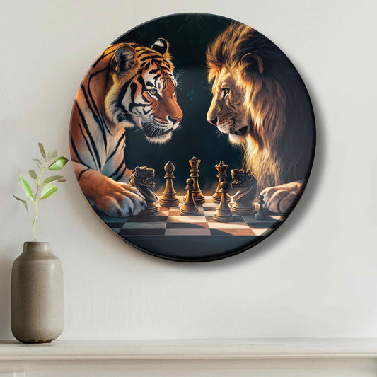 Battle of Kings Regal Showdown Ceramic Decorative Wall Plate For Home Décor