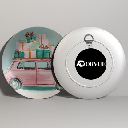 Holiday Gift Ride Christmas Wall Décor Ceramic Decorative Wall Plate