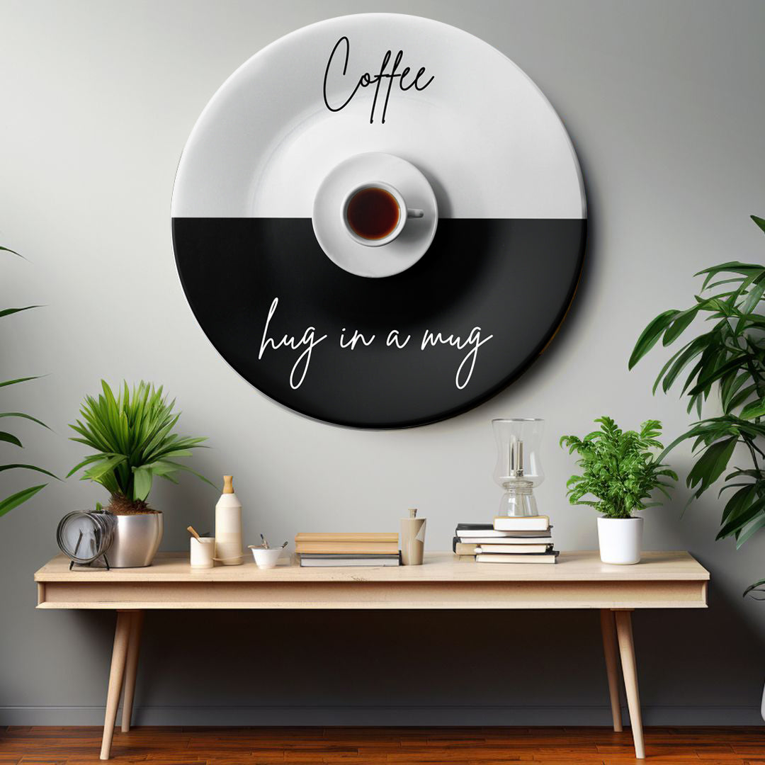 Hug in a Mug Coffee Wall Décor Decorative Wall Plate