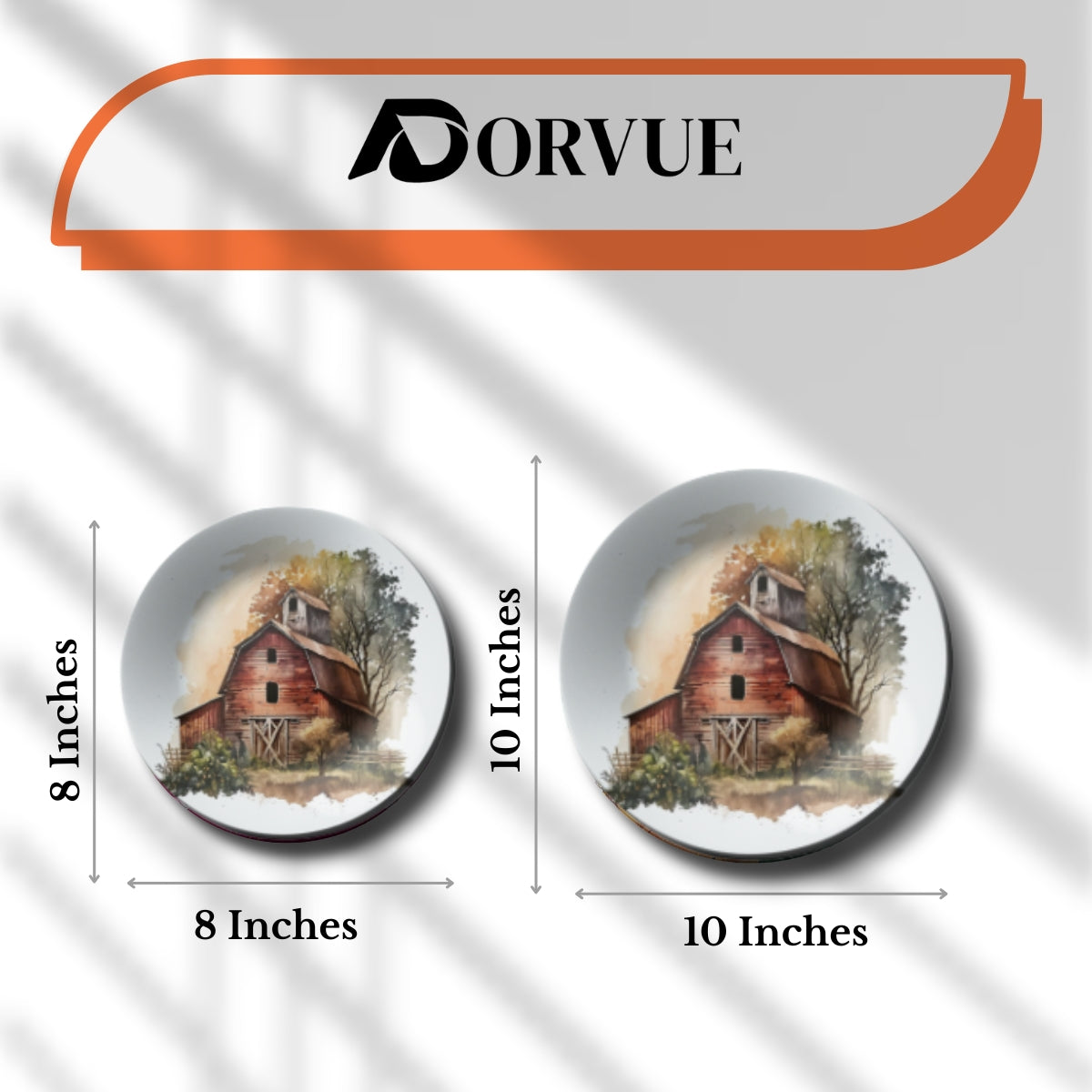 Set of 5 Farmhouse and Horses Wall Plates Art Wall Décor