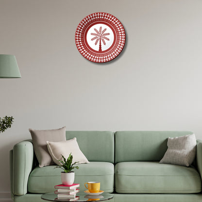 Warli Wall Hanging Ceramic Decorative Wall Plate For Home Décor