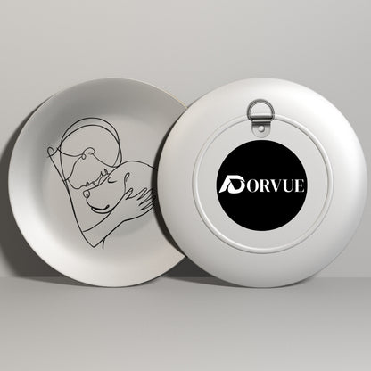 Dog Love Monochrome Decorative Wall Plate