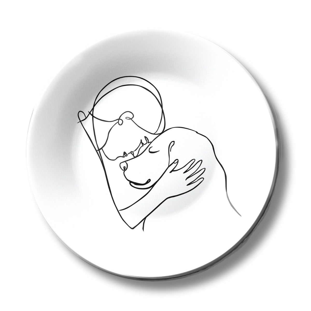 Dog Love Monochrome Decorative Wall Plate