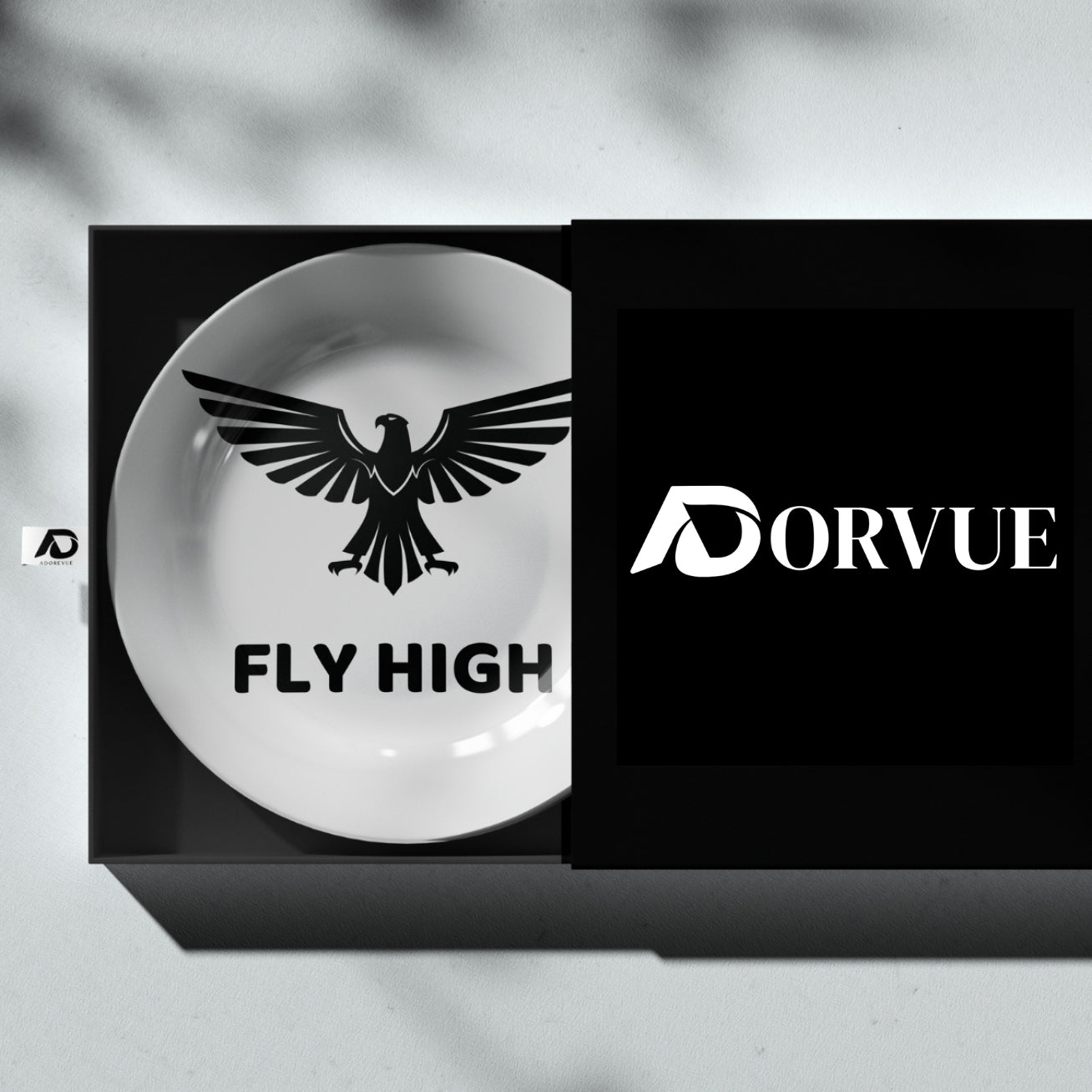 Fly High Eagle Monochrome Decorative Wall Plate
