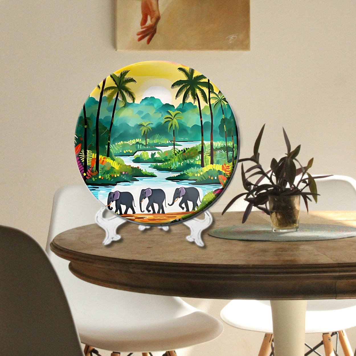 Wanderlust Tropical Escape Lifestyle Wall Plate Set Of 3