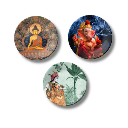Set of 3 Ethereal Blessings Home Décor Wall Plates