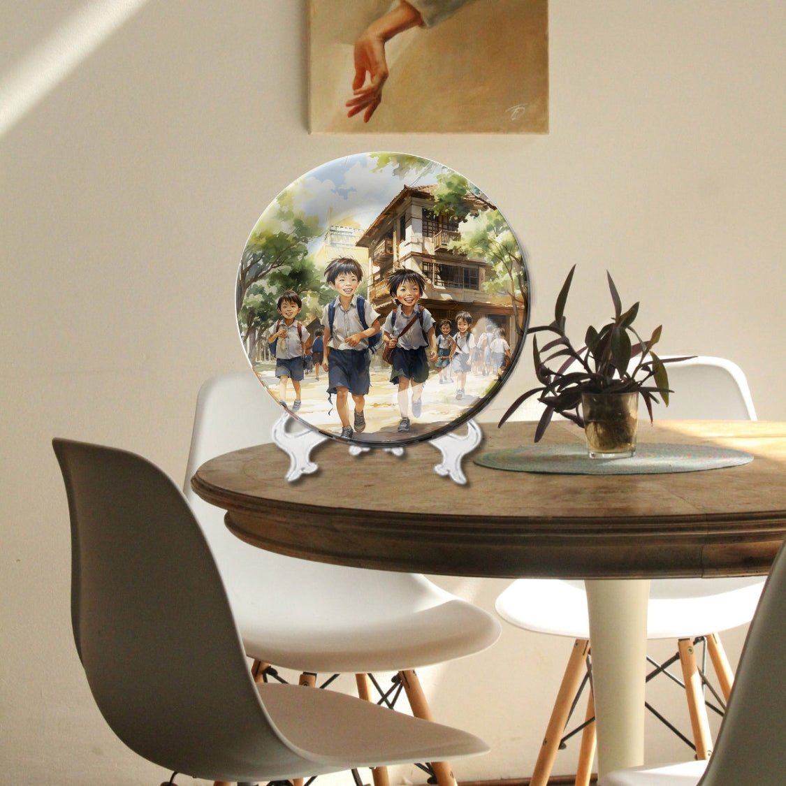 Set of 2 Timeless Tales Mother Waiting For Kids Home Décor Wall Plates