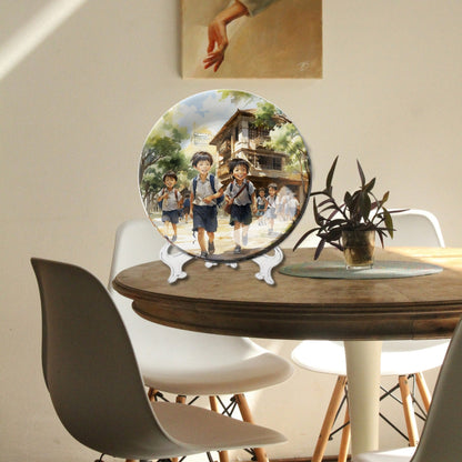 Set of 2 Timeless Tales Mother Waiting For Kids Home Décor Wall Plates