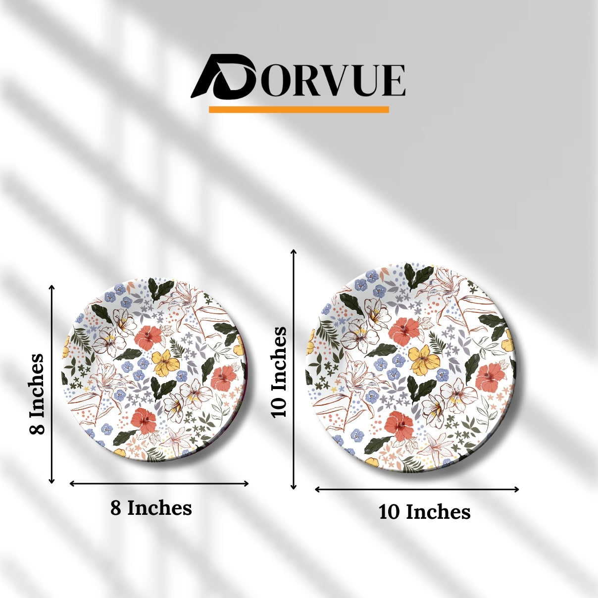 Spring Sonata Flower Ceramic Decorative Wall Plate