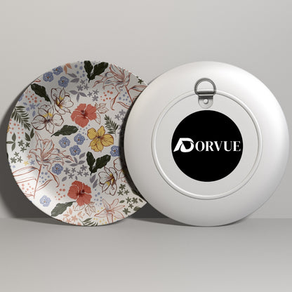 Spring Sonata Flower Ceramic Decorative Wall Plate