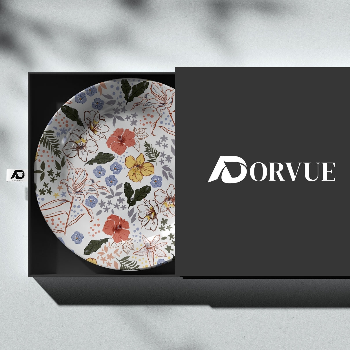 Spring Sonata Flower Ceramic Decorative Wall Plate