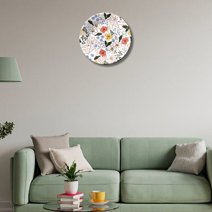 Spring Sonata Flower Ceramic Decorative Wall Plate