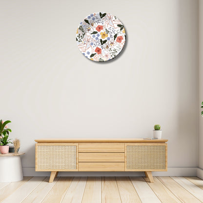 Spring Sonata Flower Ceramic Decorative Wall Plate