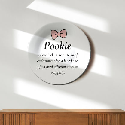 Pookie Love Ceramic Decorative Wall Plate