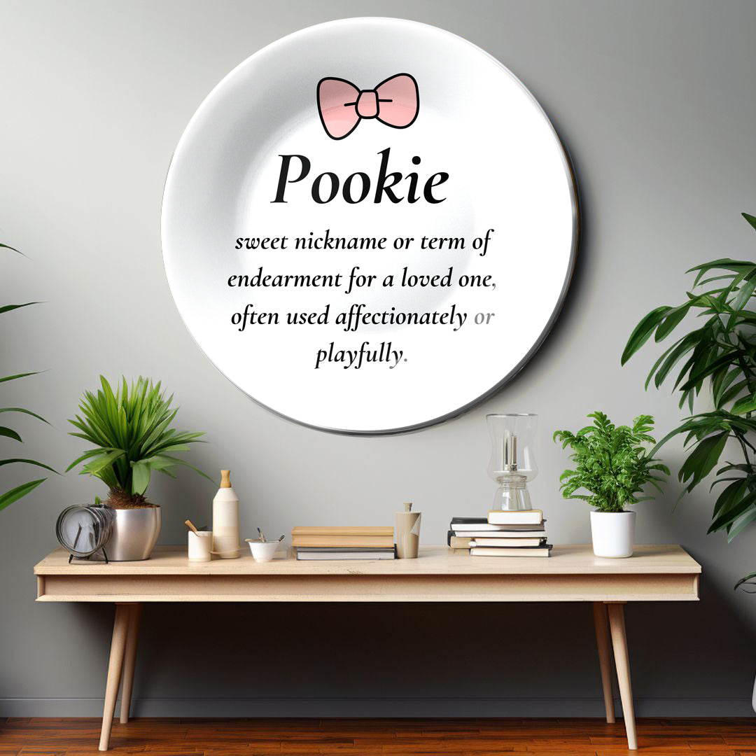 Pookie Love Ceramic Decorative Wall Plate