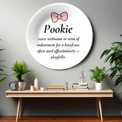 Pookie Love Ceramic Decorative Wall Plate