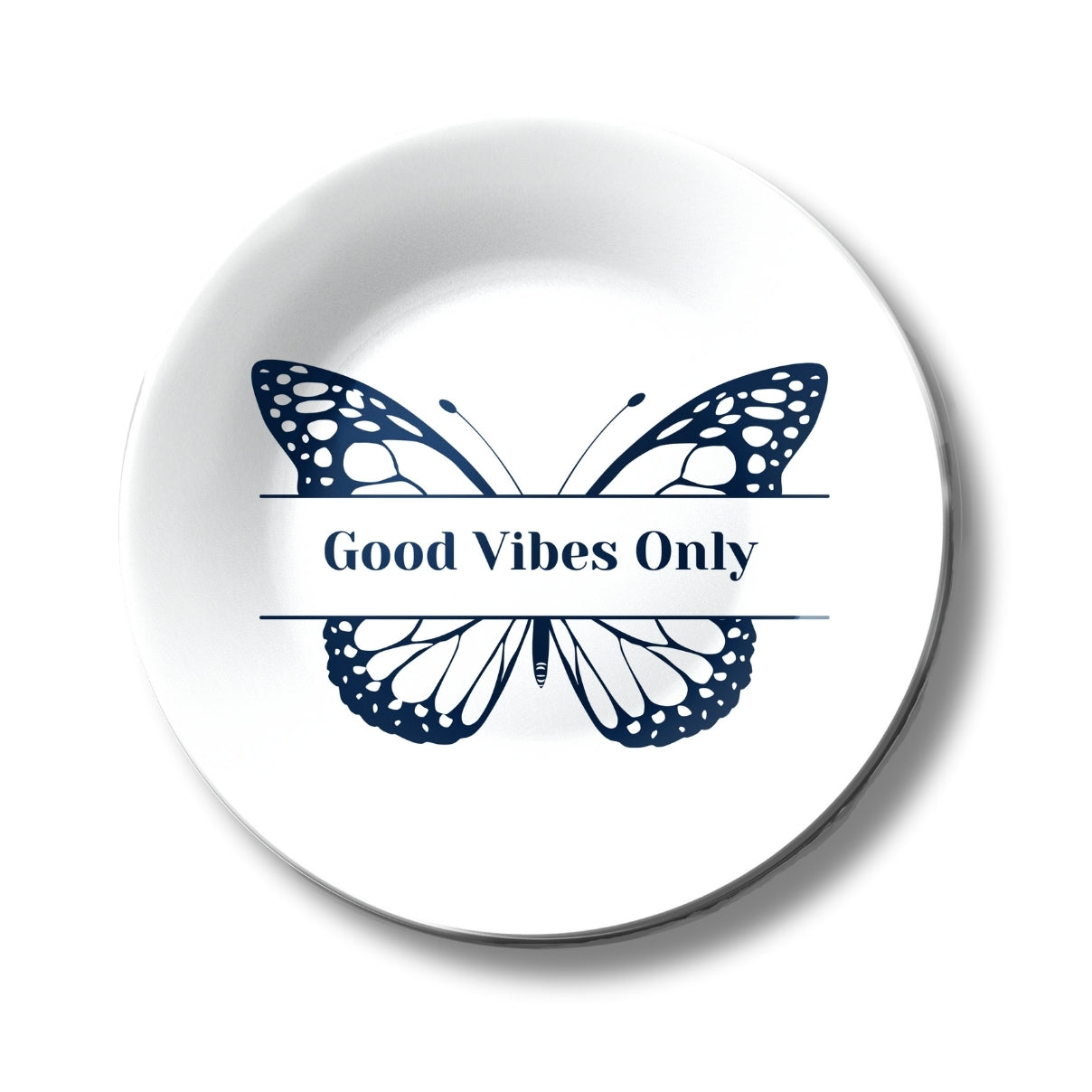 Good Vibes Only Butterfly Decorative Wall Plate Wall Hanging For Home Décor