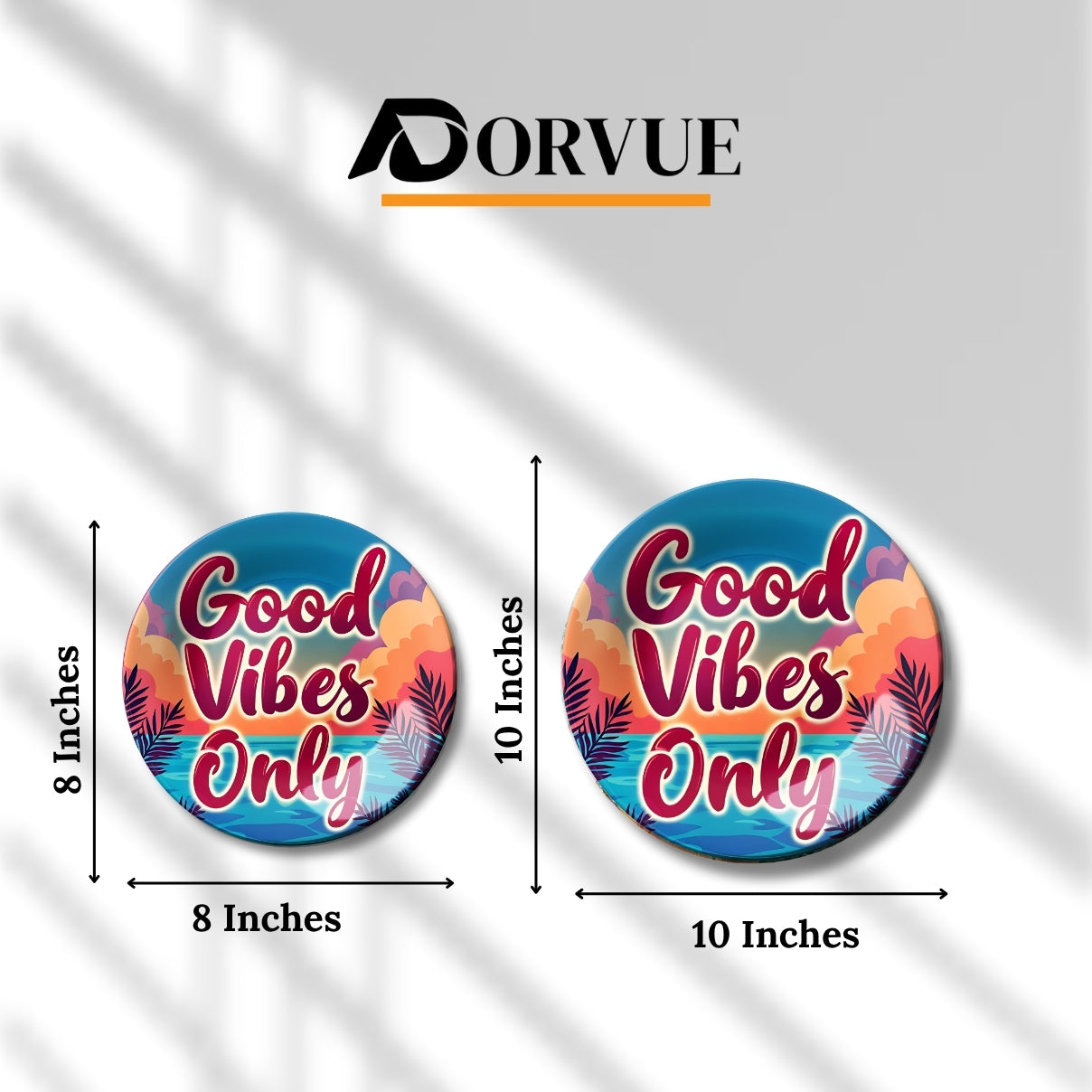 Good Vibes Only Wall Décor Decorative Wall Plate For Home Décor