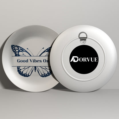 Good Vibes Only Butterfly Decorative Wall Plate Wall Hanging For Home Décor