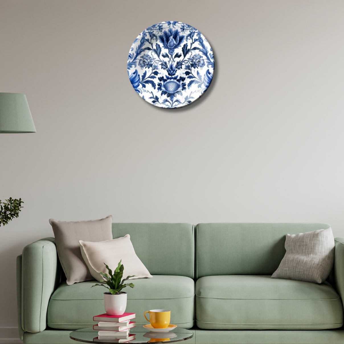 The Porcelain Meadow Ceramic Wall Plate Home Décor