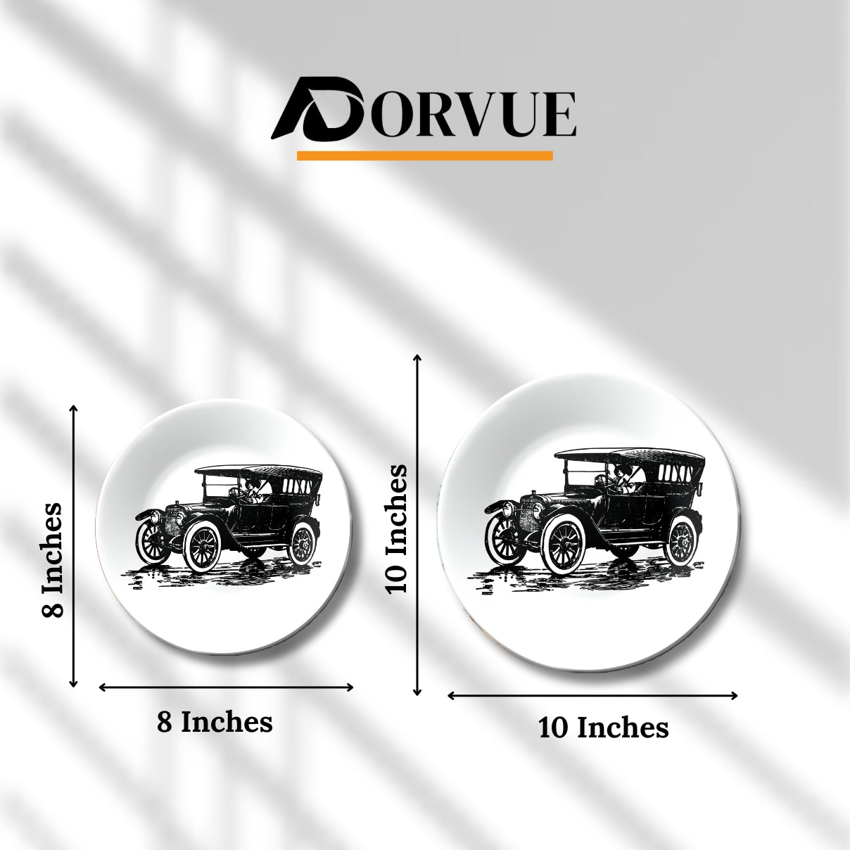 Jeep Vintage Car Ceramic Exclusive Wall Plate