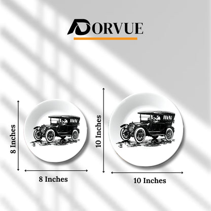 Jeep Vintage Car Ceramic Exclusive Wall Plate