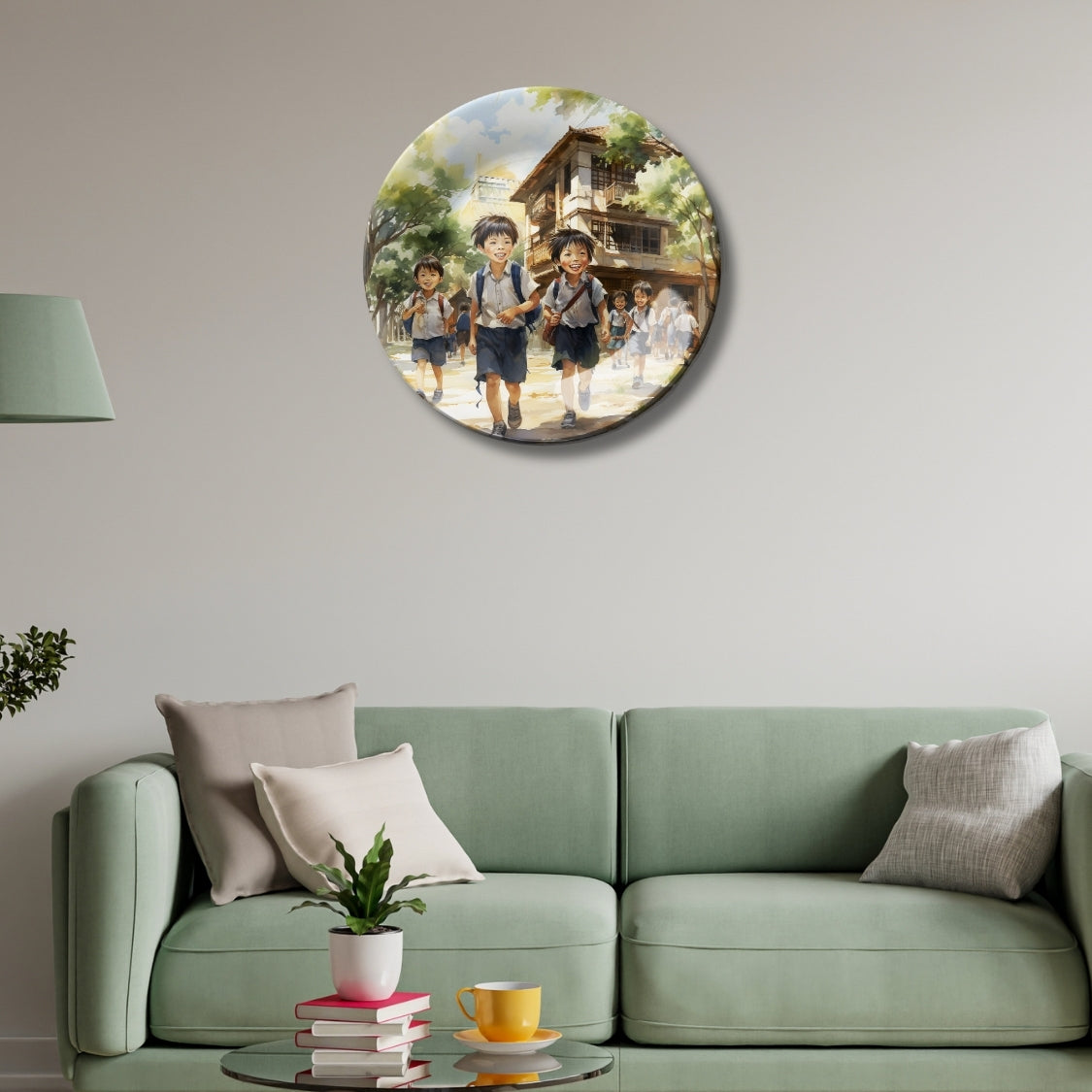 Kids Wall Painting Decorative Wall Plate