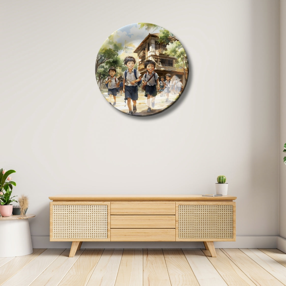 Kids Wall Painting Decorative Wall Plate