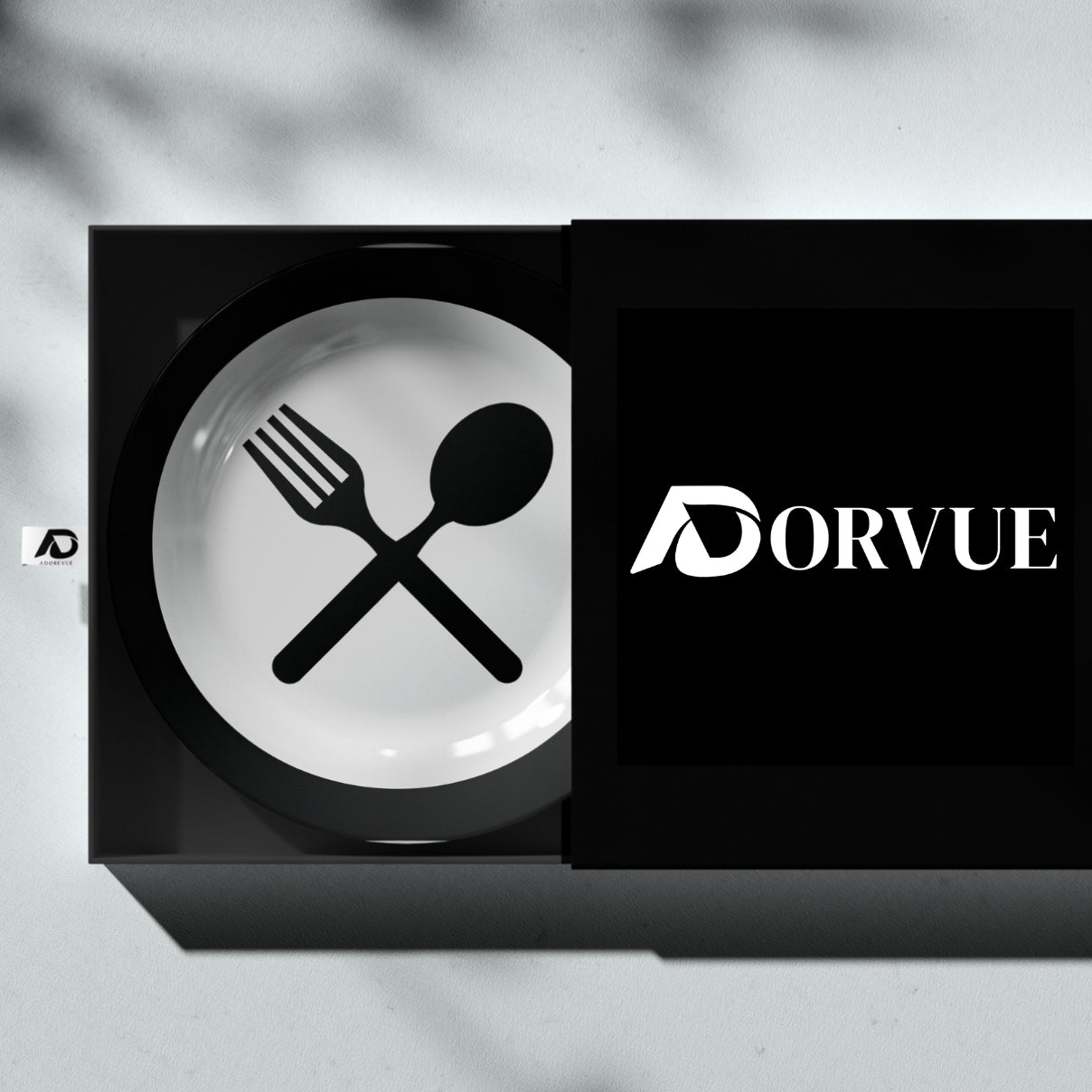 Spoon and Fork Decorative Wall Plate For Kitchen and Café Wall Décor