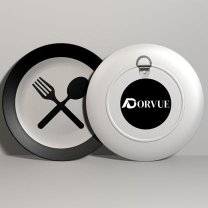 Spoon and Fork Decorative Wall Plate For Kitchen and Café Wall Décor