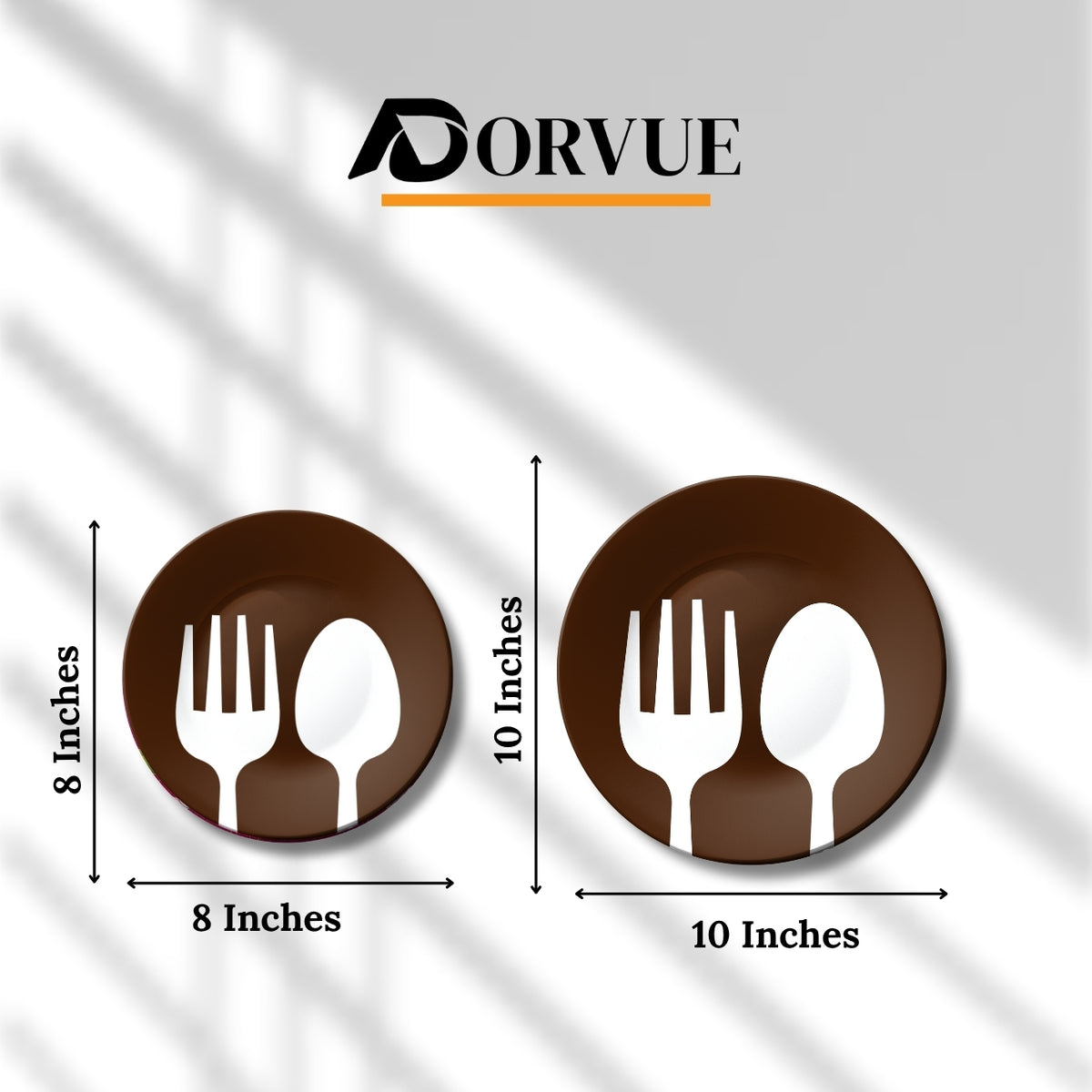 Spoon and Fork Kitchen and Cafe Wall Decor Decorative Wall Plate