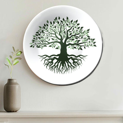 Life of Tree Ceramic Decorative Wall Plate For Home