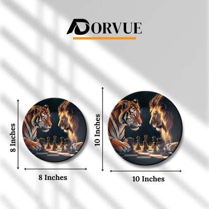 Battle of Kings Regal Showdown Ceramic Decorative Wall Plate For Home Décor