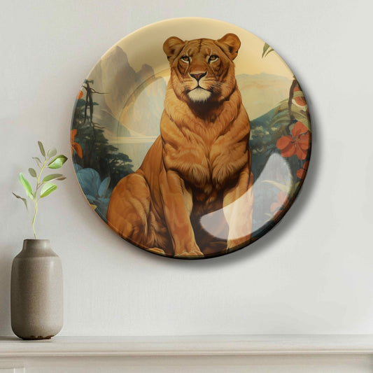 Adventures Lion Wall Décor Decorative Wall Plate