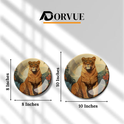Adventures Lion Wall Décor Decorative Wall Plate