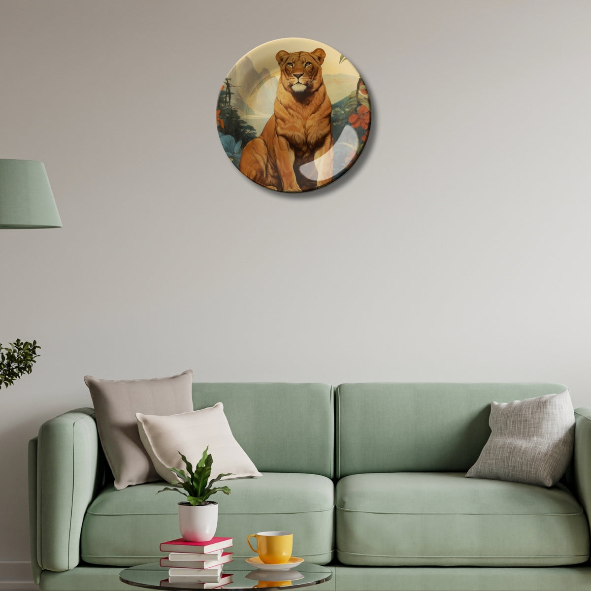 Adventures Lion Wall Décor Decorative Wall Plate