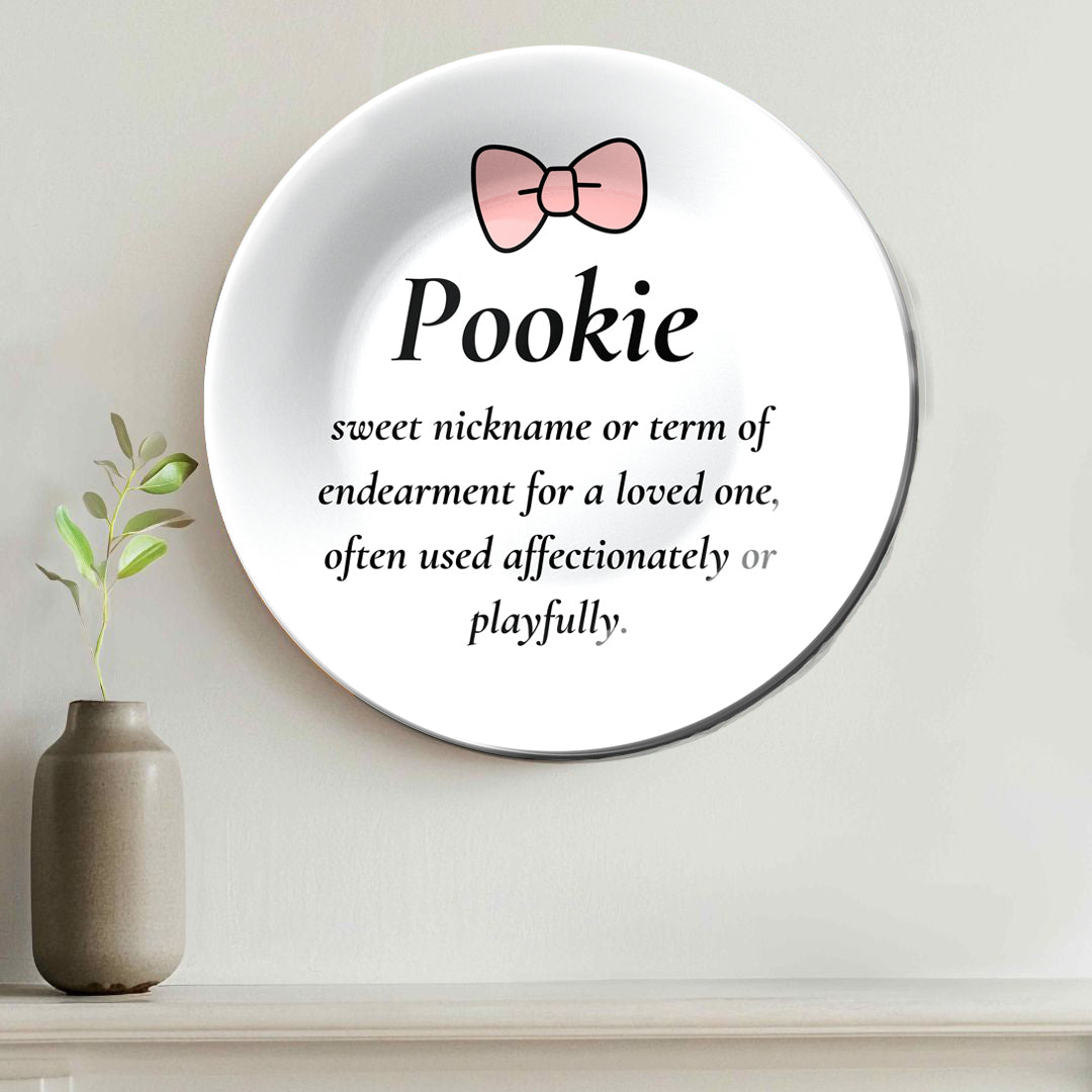 Pookie Love Ceramic Decorative Wall Plate