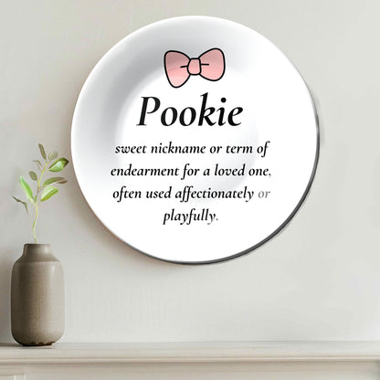 Pookie Love Ceramic Decorative Wall Plate