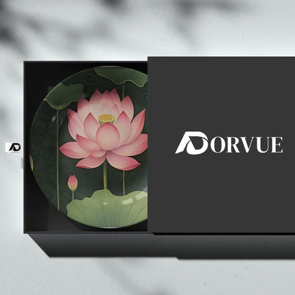 Pink Lotus Decorative Wall Plate For Home Décor