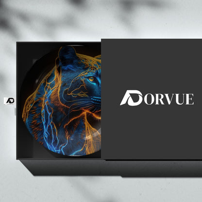 Electric Spirit Panther Ceramic Decorative Wall Plate For Home Décor