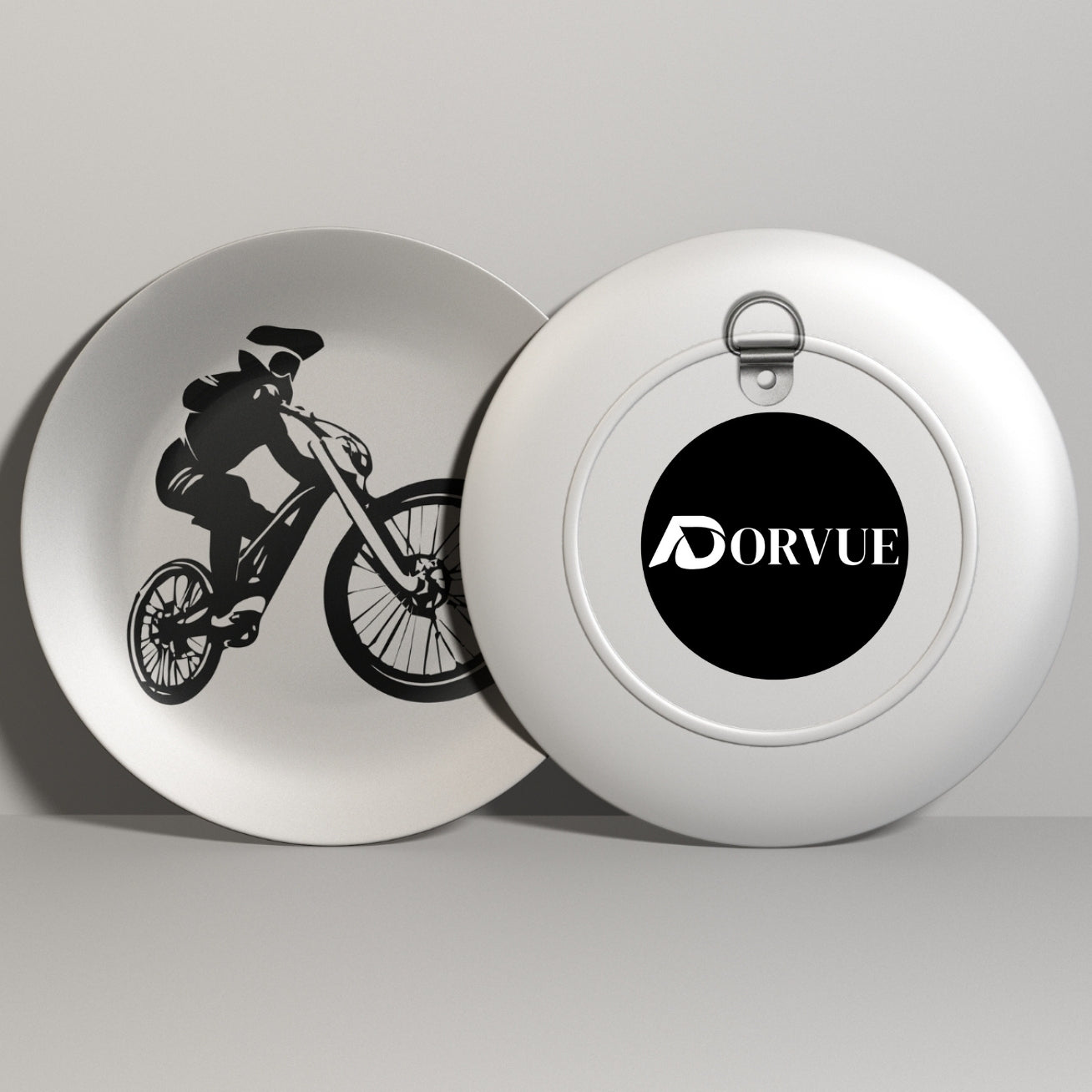 Mountain Bike Wall Art Monochrome Decorative Wall Plate
