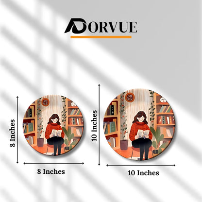 Home Library Ceramic Wall Plate Home Décor