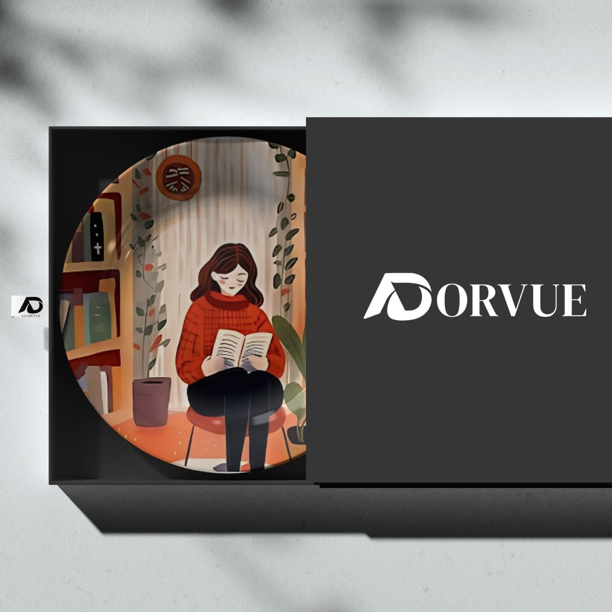 Home Library Ceramic Wall Plate Home Décor