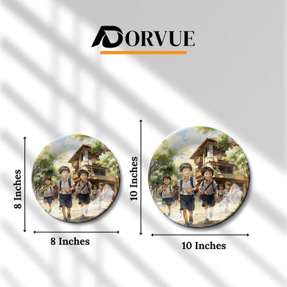 Set of 2 Timeless Tales Mother Waiting For Kids Home Décor Wall Plates