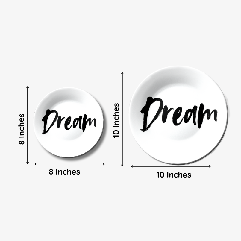 motivational wall plates décor