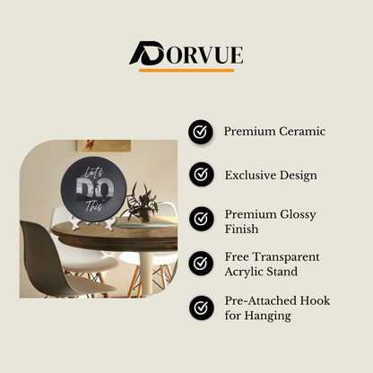 Let’s Do It Motivational Quote For Room Wall Decorative Wall Plate