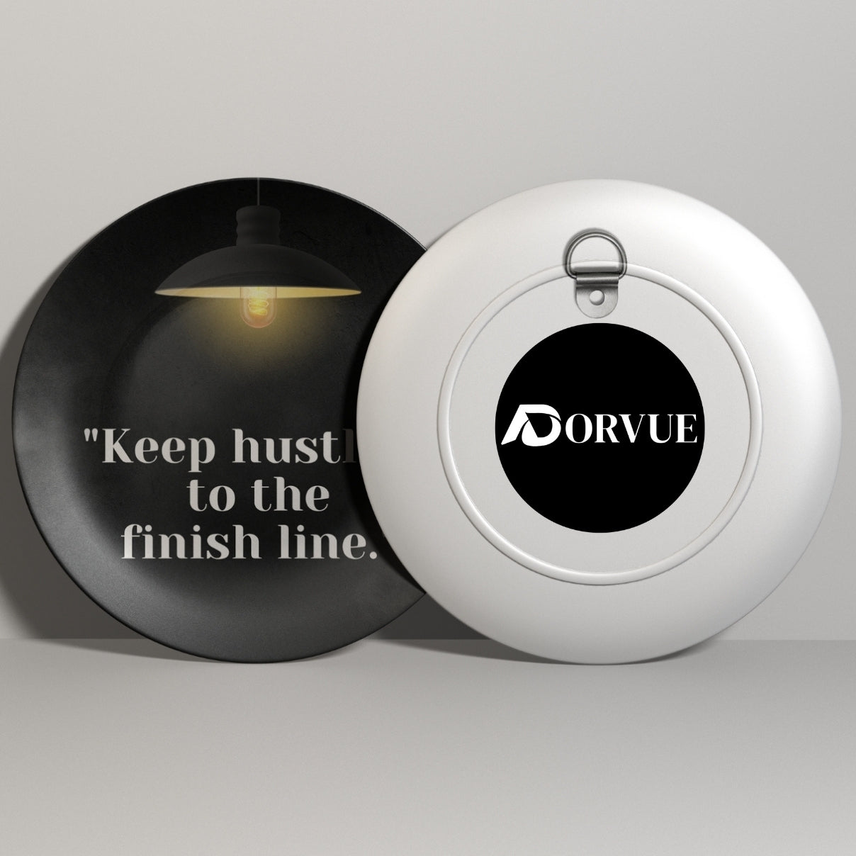 Keep Hustling to the Finish Line Decorative Wall Plate